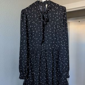 Black Splatter Dot Dress